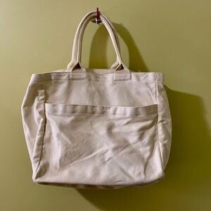 UNIQLO  Cotton Canvas Bag off-white H12 x W16 x D8 inch